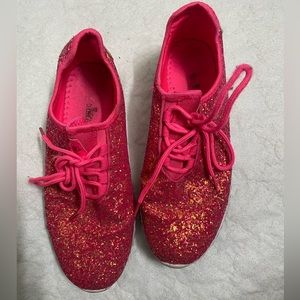 Hot Pink Glitter Bomb Sneakers Size 9